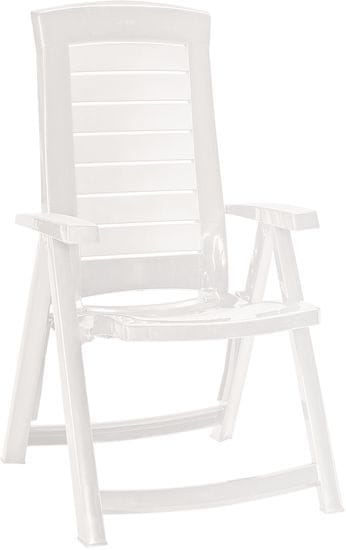 Allibert ARUBA állítható kerti szék, fehér
