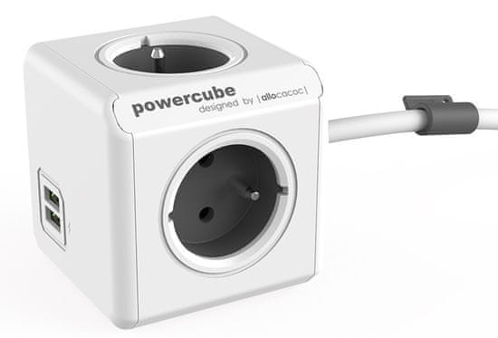 PowerCube PowerCube Extended USB Schuko (Grey)
