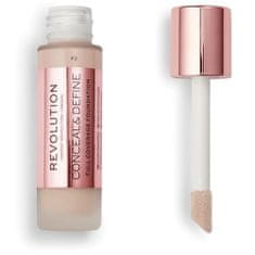 Makeup Revolution Fedő smink applikátorral Conceal & Define (Makeup Conceal and Define) 23 ml (árnyalat F3)