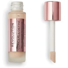 Makeup Revolution Fedő smink applikátorral Conceal & Define (Makeup Conceal and Define) 23 ml (árnyalat F3)