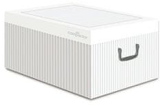 Compactor Anton összecsukható tároló doboz - karton, fehér / szürke