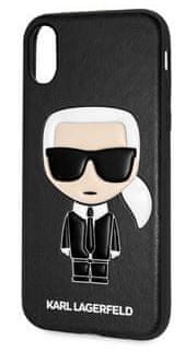 Karl Lagerfeld Ikonik TPU Case Black az iPhone X / XS KLHCPXIKPUBK számára