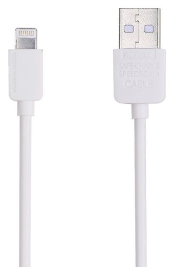 REMAX USB adatkábel Lightning csatlakozóval iPhone 5/6 telefonhoz, 1 m, fehér AA-1105