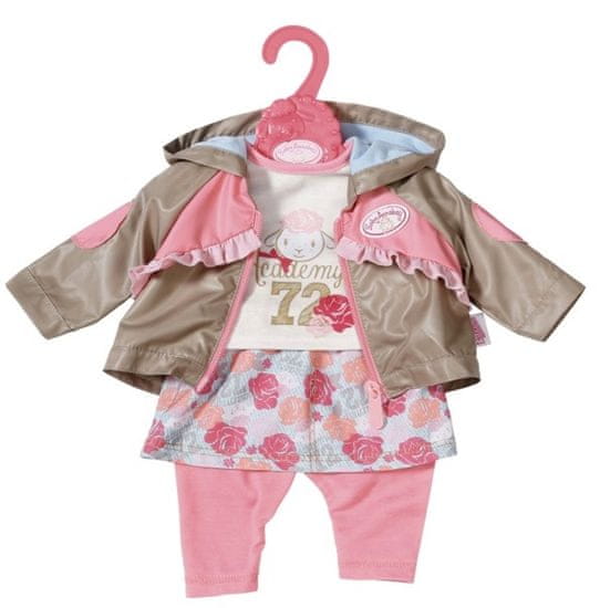 Baby Annabell Ruhakészlet kabáttal 43 cm, rózsaszín nadrág