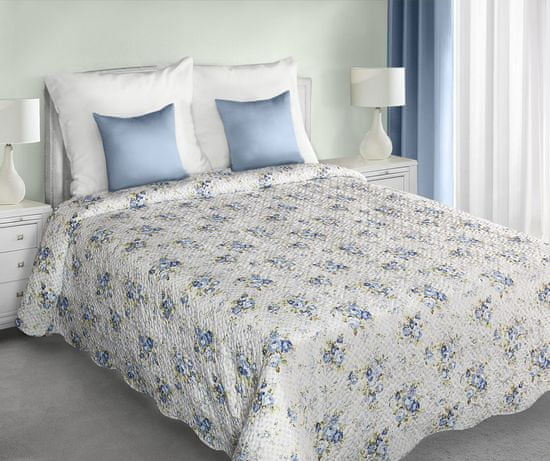 My Best Home JENIFER kék virágok ágytakaró 220x240 cm