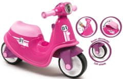 Smoby Pedál nélküli gyerekkerékpár, játék robogó, rózsaszín