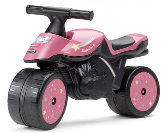Falk Futókerékpár - Rainbow star motorkerékpár, rózsaszín