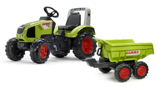 Falk Claas Axos 330 pedálos traktor maxi platóval