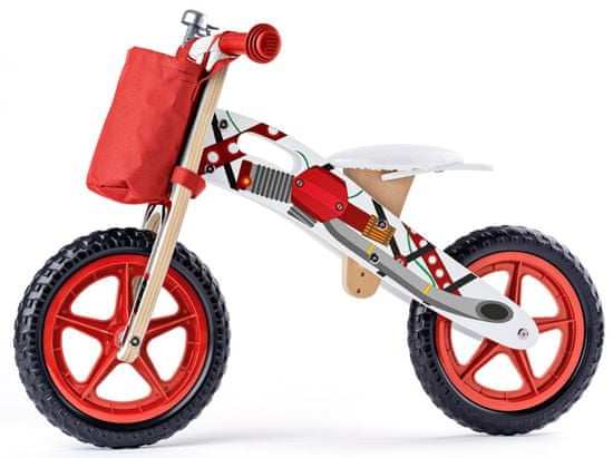 Woody Pedál nélküli gyerek motorkerékpár, piros