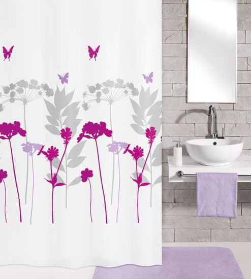 Kleine Wolke Textil zuhanyfüggöny BARCELONA 180 x 200 cm virágos
