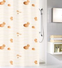 Kleine Wolke Textil zuhanyfüggöny MIAMI 180 x 200 cm krémszínű
