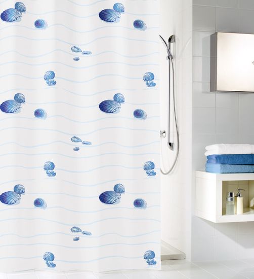 Kleine Wolke Textil zuhanyfüggöny MIAMI 180 x 200 cm kék