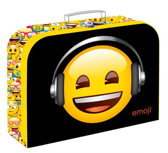 Oxybag Laminált bőrönd, 34 cm, Emoji