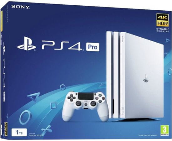 SONY PlayStation 4 Pro Glacier White 1TB (PS4 Pro 1TB) Játékkonzol, (PS719790914)