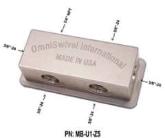 OmniSwivel Közepes nyomású elosztó 1 port NPT 1/4" , 5 port 3/8"