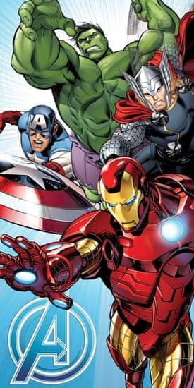 Jerry Fabrics Törölköző Avengers világoskék