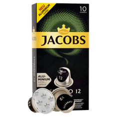 Jacobs Espresso Ristretto Intenzitás 12 - 100 alumínium kapszula, ami kompatibilis a Nespresso® kávéfőzőkkel*