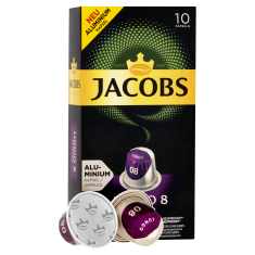 Jacobs Lungo Intenso Intenzitás 8 - 100 alumínium kapszula, ami kompatibilis a Nespresso® kávéfőzőkkel*