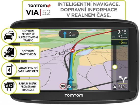 TomTom Via 52 Lifetime GPS