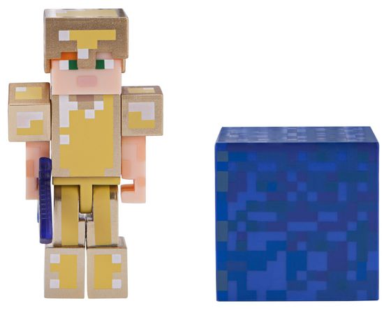 TM Toys Minecraft Alex Figura arany páncélban