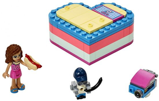 LEGO Friends 41387 Olívia és nyári szívecske alakú doboz