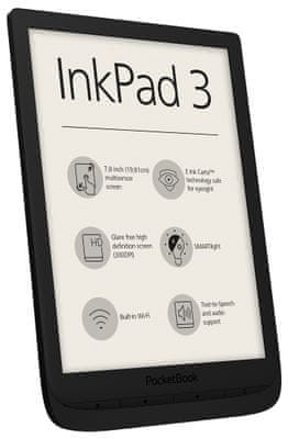 E-book olvasó PocketBook 740 Inkpad 3, alacsony súly, nagy memória, intelligens világítás, nagy kijelző