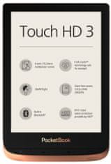 PocketBook 632 Touch HD 3, Spicy Copper, 16 GB