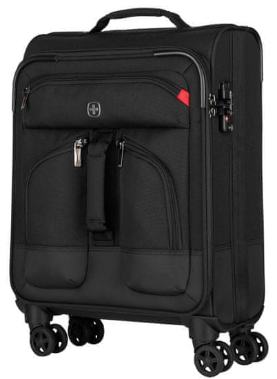 Wenger DEPUTY 20" utazó bőrönd, fekete
