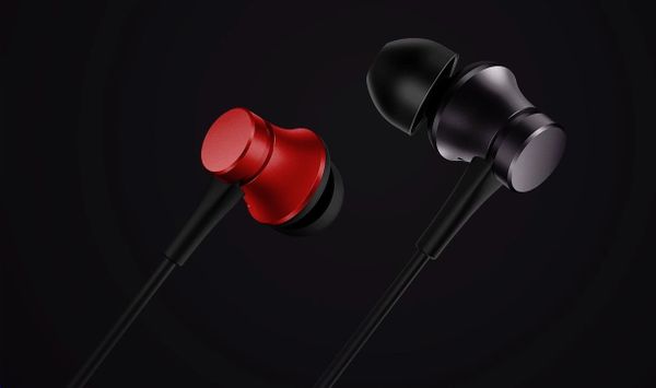 Xiaomi Mi Earphones Basic Red márkás kábeles fülhallgató, füldugók, minőségi hangzás, ergonomikus