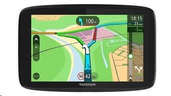 TomTom GO ESSENTIAL 6 Traffic EU45 Lifetime GPS navigáció, Európa térképeinek életre szóló frissítése, hands-free