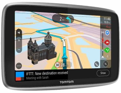 TomTom GO PREMIUM 6 World Lifetime GPS navigáció, a világ térképeinek életre szóló frissítése, hands-free