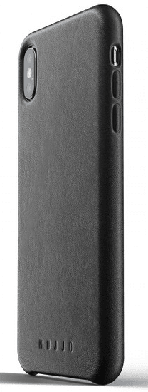Mujjo Full Leather tok iPhone XS Max-hoz - fekete, MUJJO-CS-103-BK