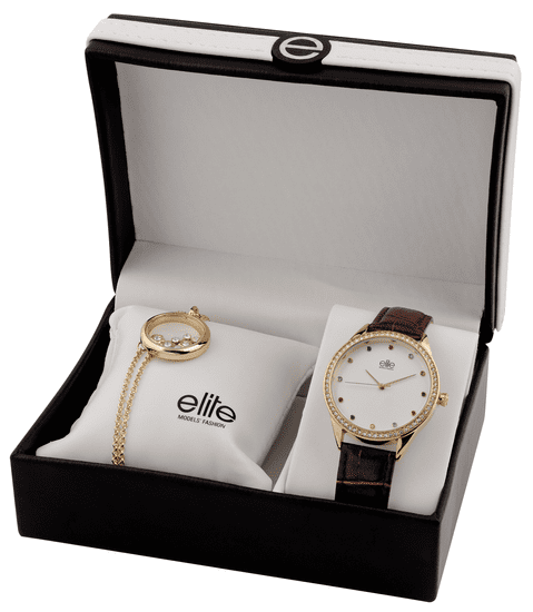 Elite Models óra és nyaklánc női szett E55072-105