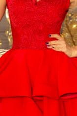 Numoco Női estélyi ruha Charlotte piros XS