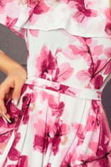 Numoco Női virágos ruha Laolchmai virágos rózsaszín XS