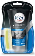 Veet Men Silk&Fresh szőrtelenítő krém zuhanyba, érzékeny bőrre, 150 ml