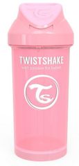 Twistshake Palack szívószállal 360 ml, 12+m Pasztell rózsaszín
