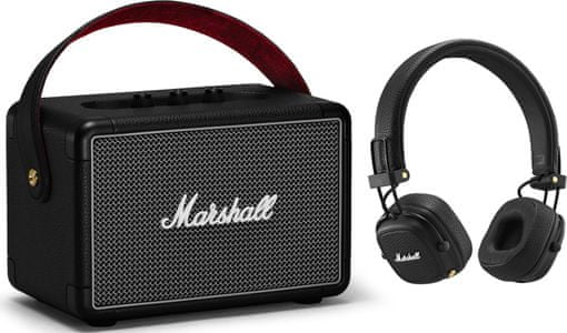 marshall nyári bundle exkluzív hangszóró készlet kilburn fejhallgató major III Bluetooth dosah 10 m felső kategóriás hordozható hangszóró