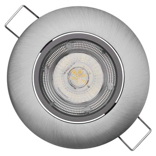 EMOS LED spotlámpa Exclusive ezüst, meleg fehér (8 W)