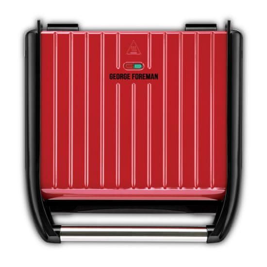 George Foreman 25050-56 Steel Entertaining Grill Red