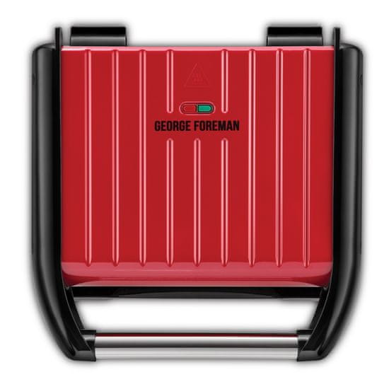 George Foreman 25040-56 Steel Family Grill Red