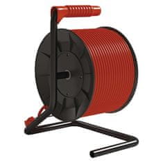 PVC dobos hosszabbító kábel kapcsolóval – 4 aljzat, 50 m, 1,5 mm2
