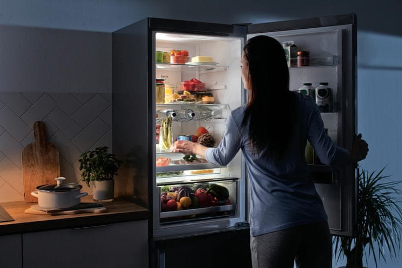 Szabadon álló kombinált hűtőszekrény Gorenje NRK6203TX4 AdaptTech