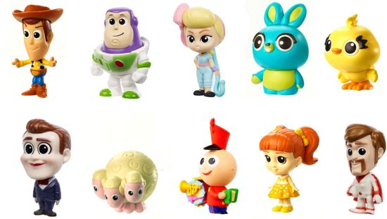 Mattel Toy Story 4: Játékháború, 10 db minifigura