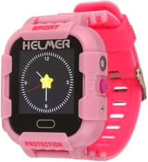 Helmer Okos érintőképernyős óra GPS lokátorral és kamerával - LK 708 rózsaszín