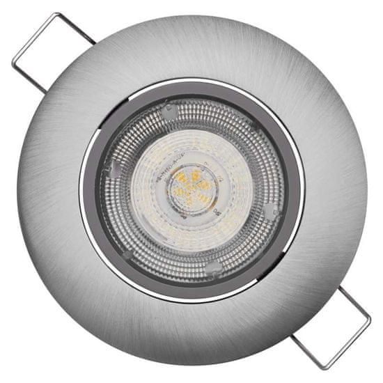 EMOS LED spotlámpa Exclusive ezüst, 5 W semleges fehér