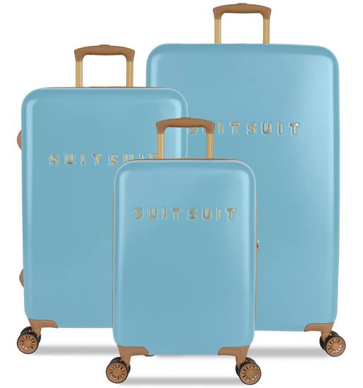 SuitSuit Utazó bőrönd készlet TR-7105/3 - Fab Seventies Reef Water Blue