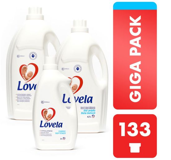 Lovela Gigapack 9,4 l fehér + ajándék öblítő