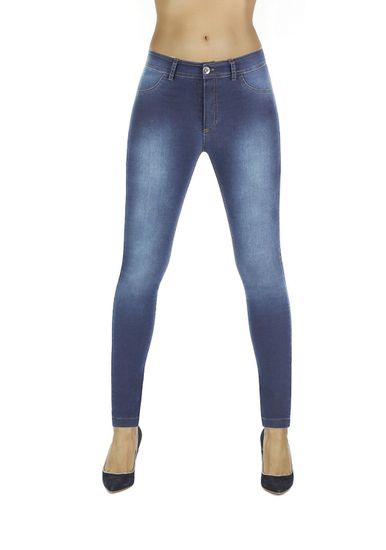 Bas Bleu Női leggingsz Timea light blue + Nőin zokni Gatta Calzino Strech