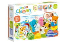 Clementoni Clemmy baby - kockák könyvvel, háziállatok